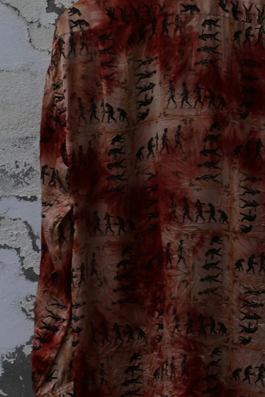Geoffrey B. Small Handmade Classic Treasure Shirt Oys29 Dye Red Ape Man Picture PGBS3 - Image 3