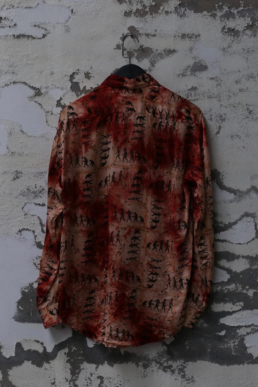 Geoffrey B. Small Handmade Classic Treasure Shirt Oys29 Dye Red Ape Man Picture PGBS3 - Image 4