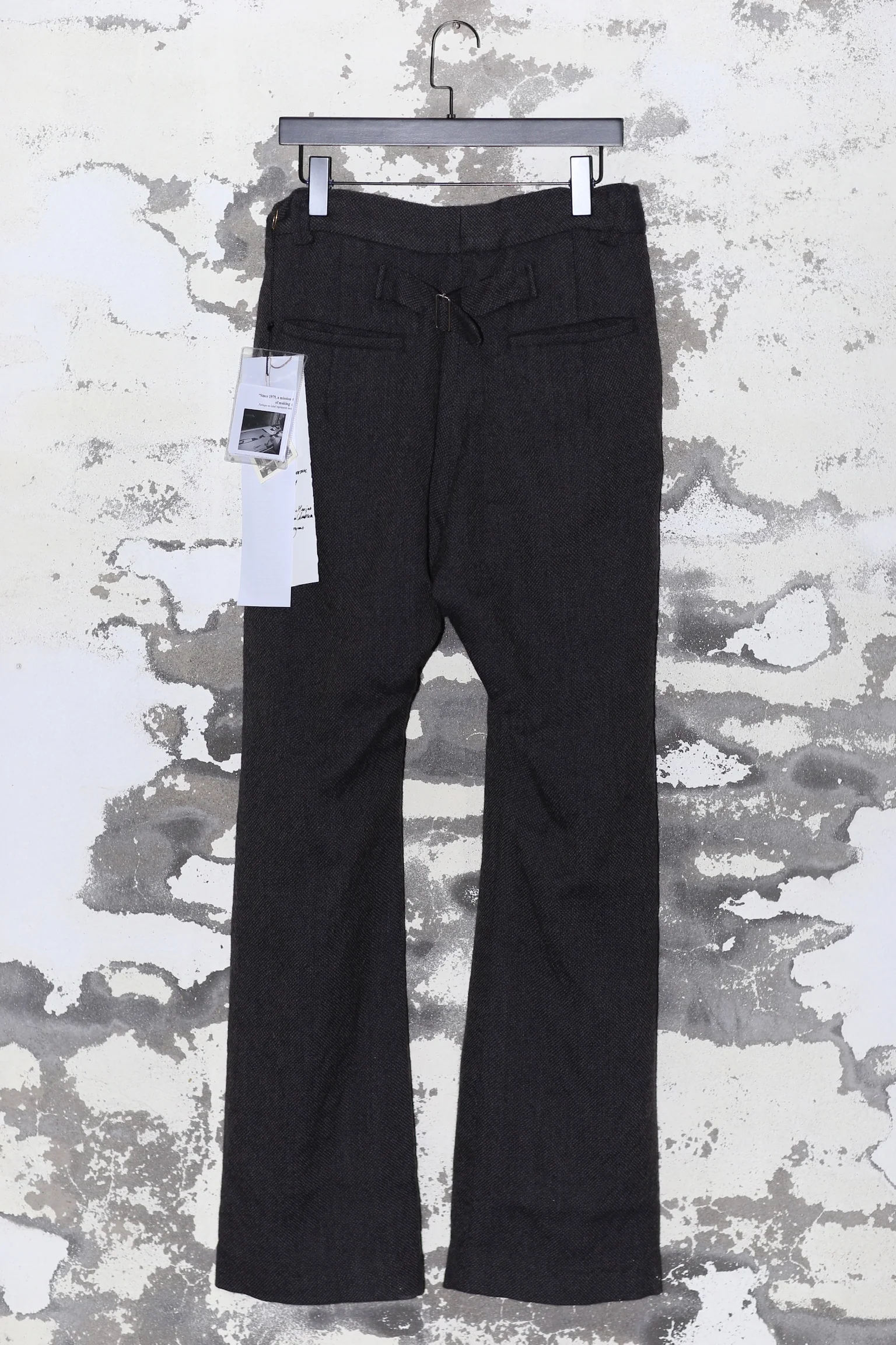 GEOFFREY B. SMALL handmade double pleated loose leggings pants SEP10 hand dyed dark - Image 4