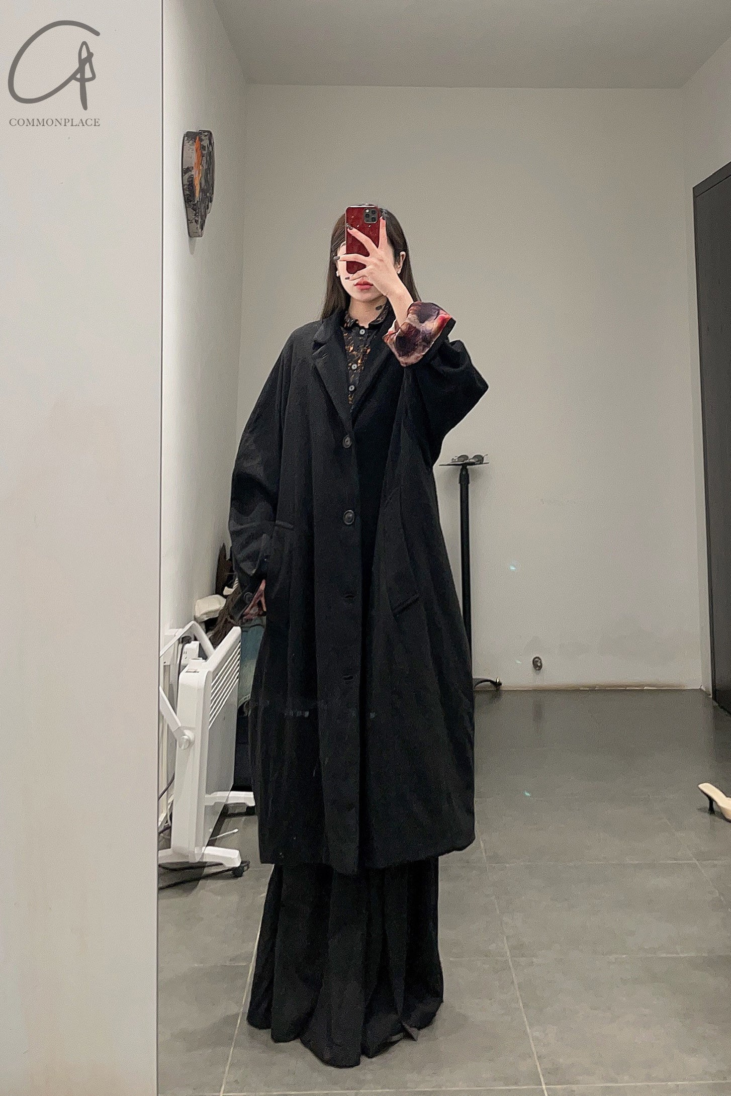 Geoffrey B. Small lapel coat CLC02 red printing dye - Image 14