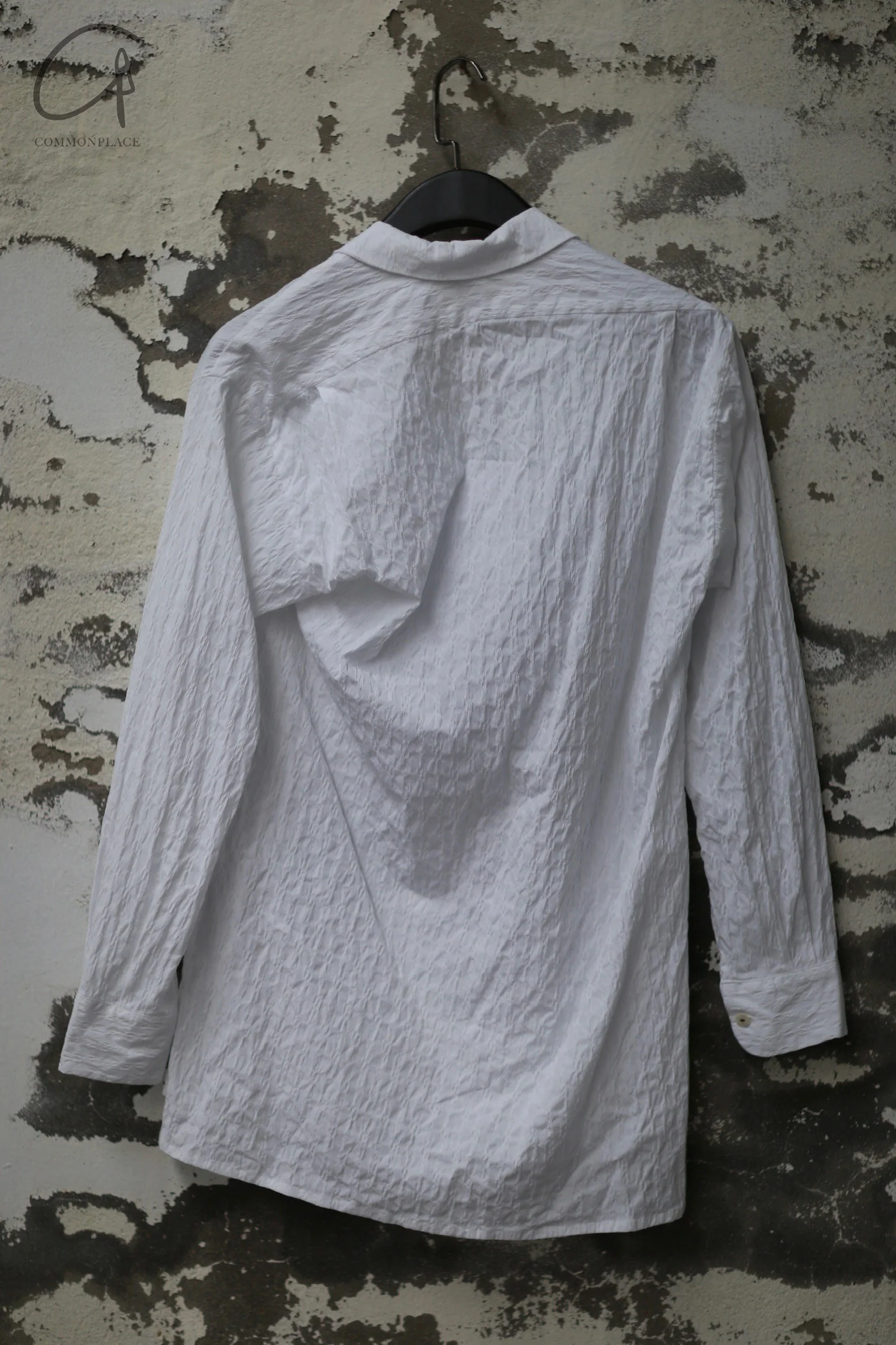 GEOFFREY B. SMALL Lapel Shirt GBS-EV6WS03-BAI White - Image 4