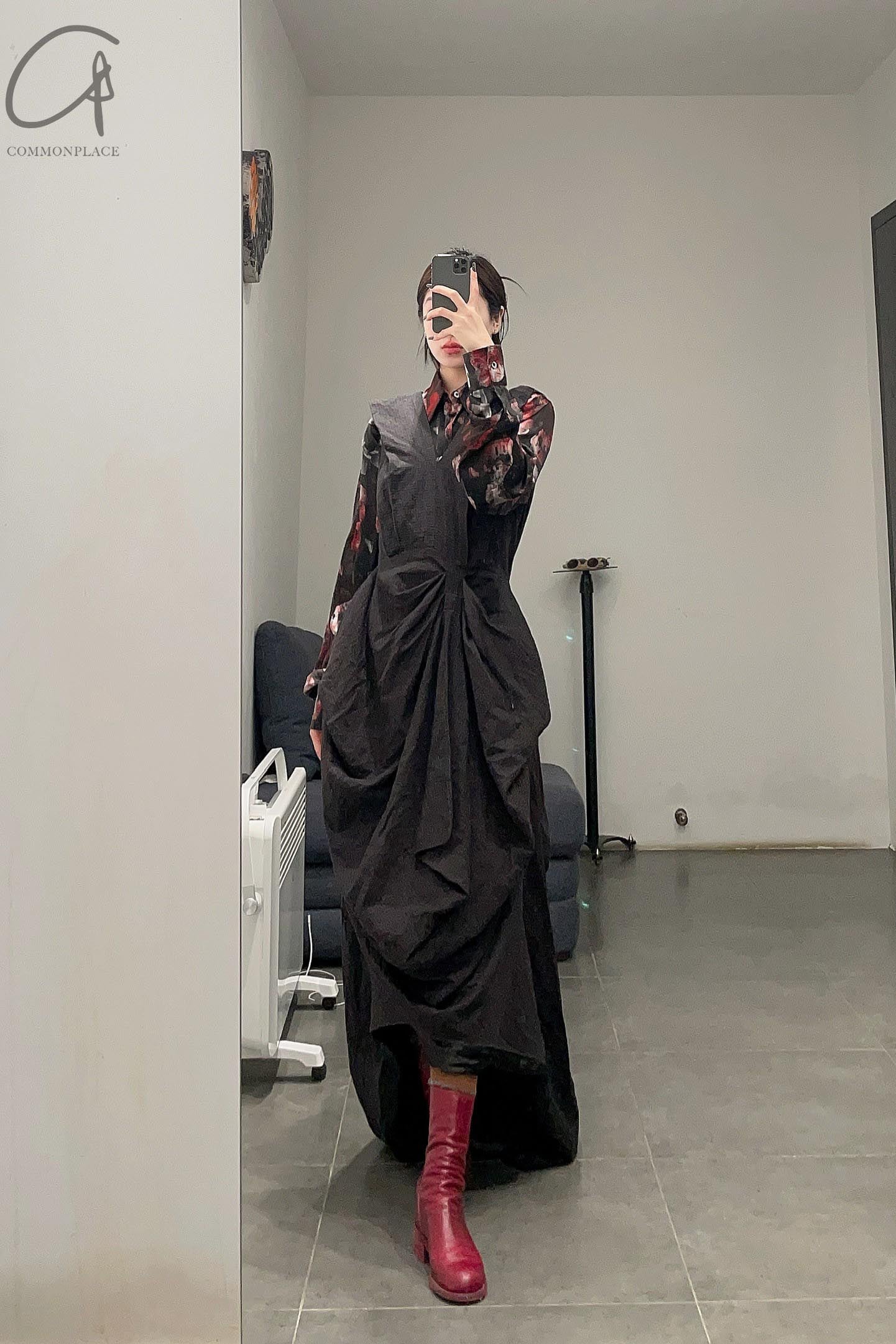 GEOFFREY B. SMALL Heavy Silk Lining Collection V Unisex GBS-CVS06-RHYH Church Dyed Red Print Tie Dye PGBS3 - Image 21