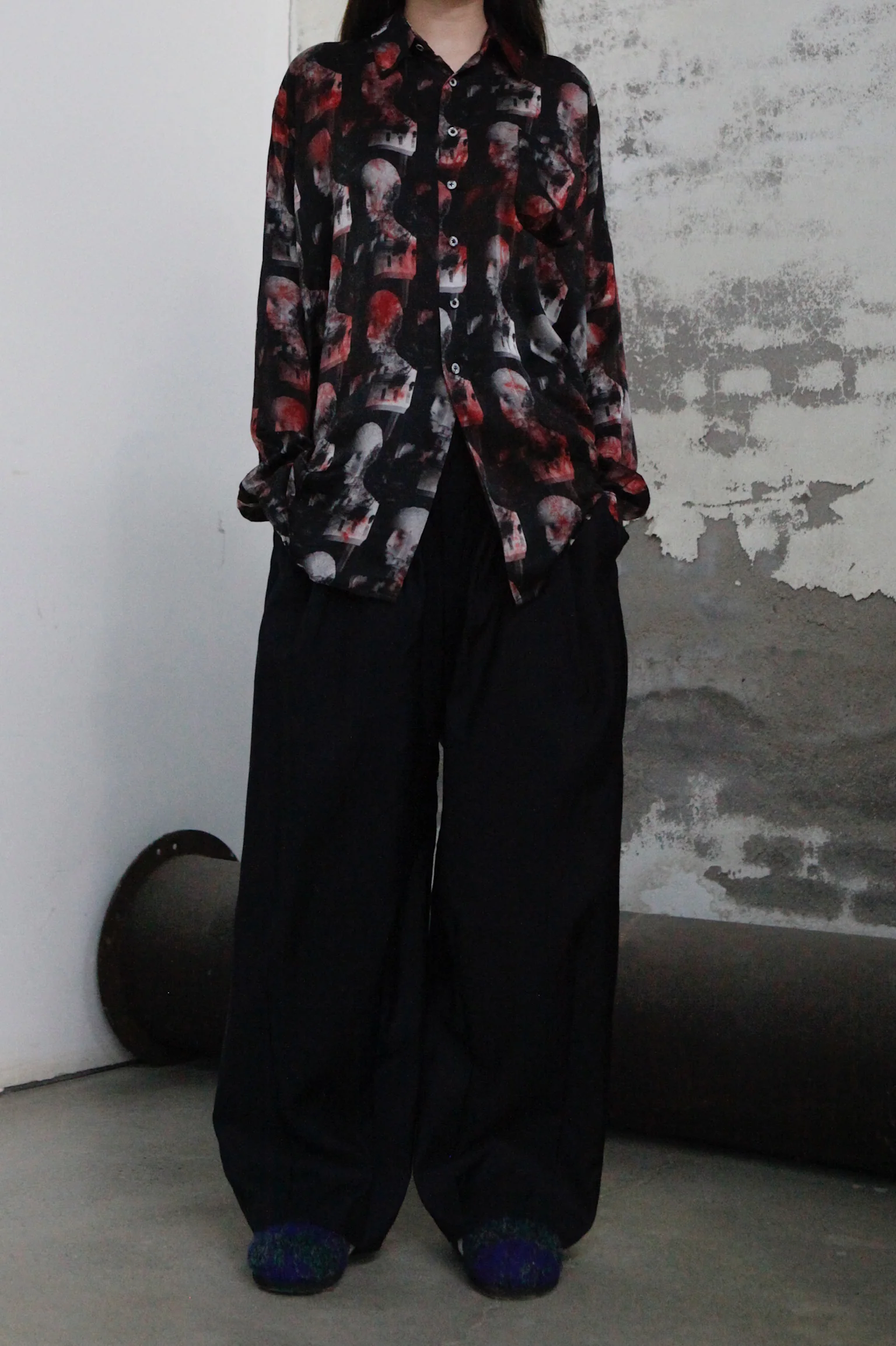 GEOFFREY B. SMALL Heavy Silk Lining Collection V Unisex GBS-CVS06-RHYH Church Dyed Red Print Tie Dye PGBS3 - Image 6