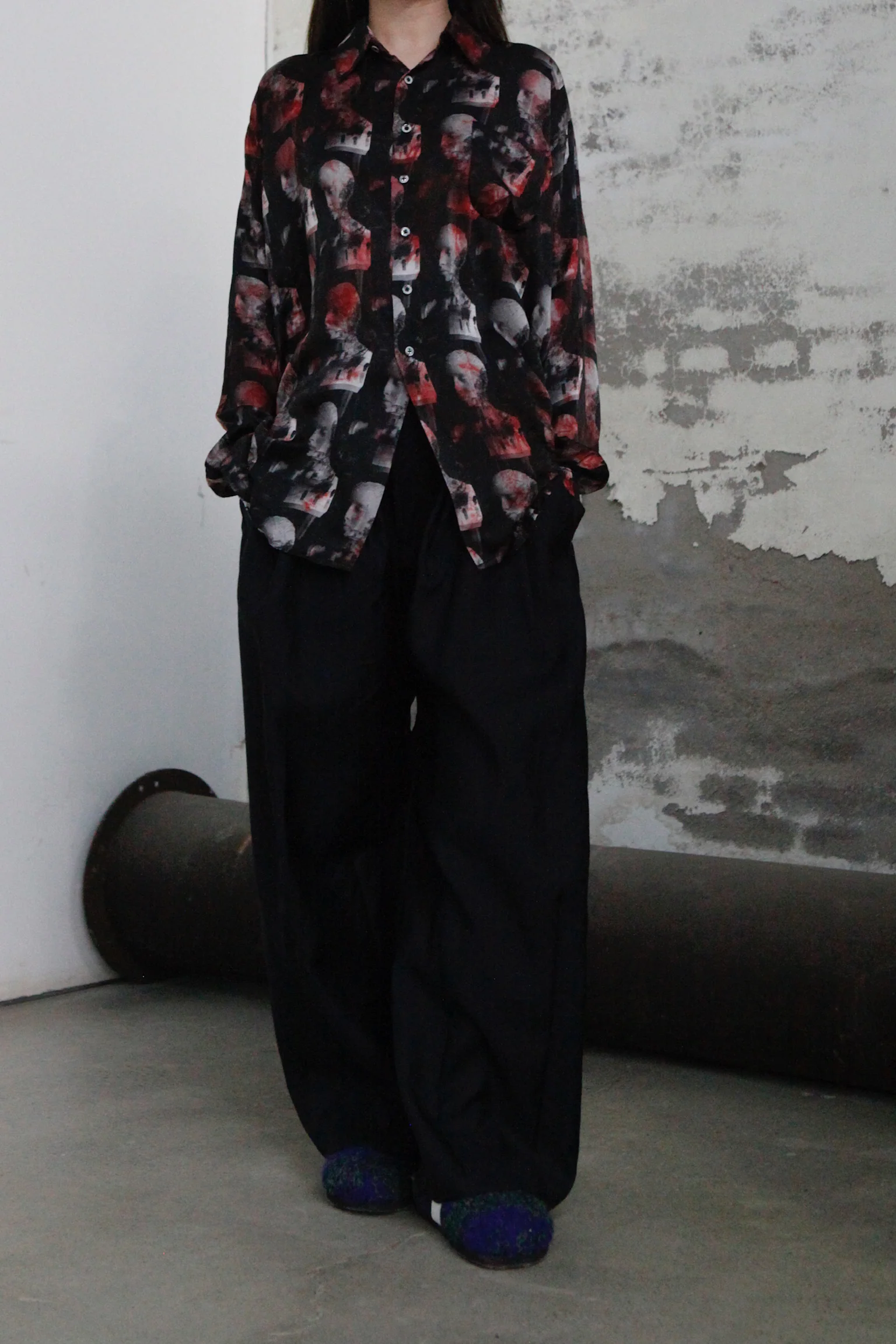 GEOFFREY B. SMALL Heavy Silk Lining Collection V Unisex GBS-CVS06-RHYH Church Dyed Red Print Tie Dye PGBS3 - Image 8