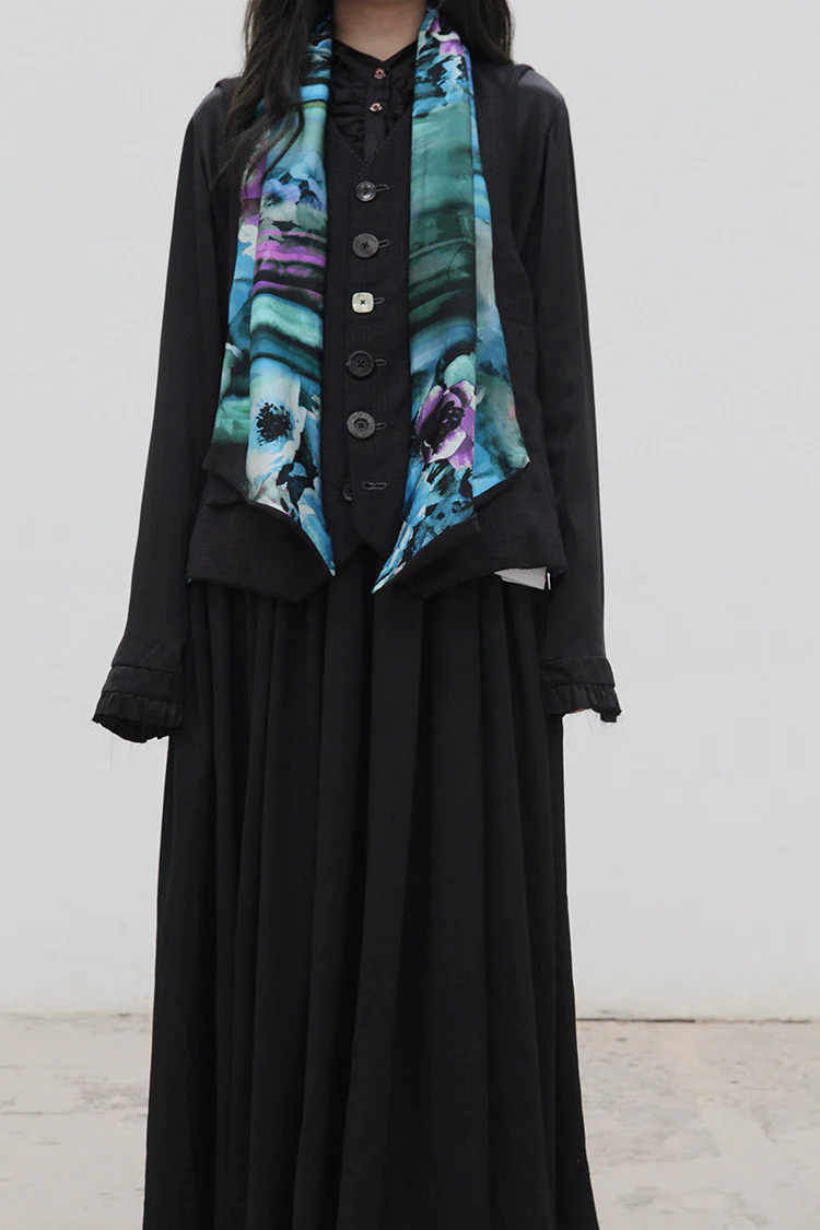 GEOFFREY B. SMALL Pure Cashmere Vest & Scarf GJ02 - Image 9