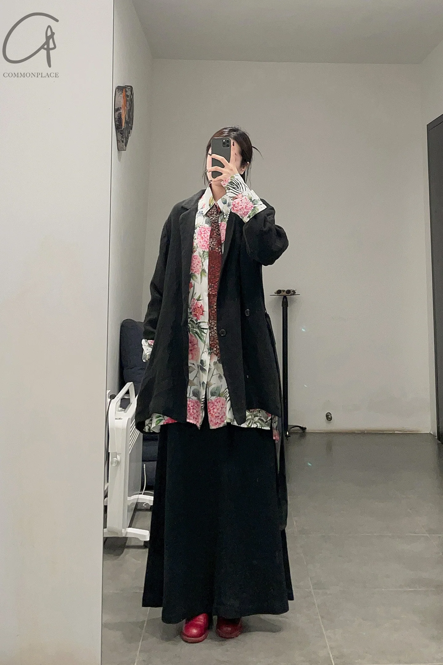 Geoffrey B. Small short belt casual kimono jacket CVJ05 black 1 - Image 22