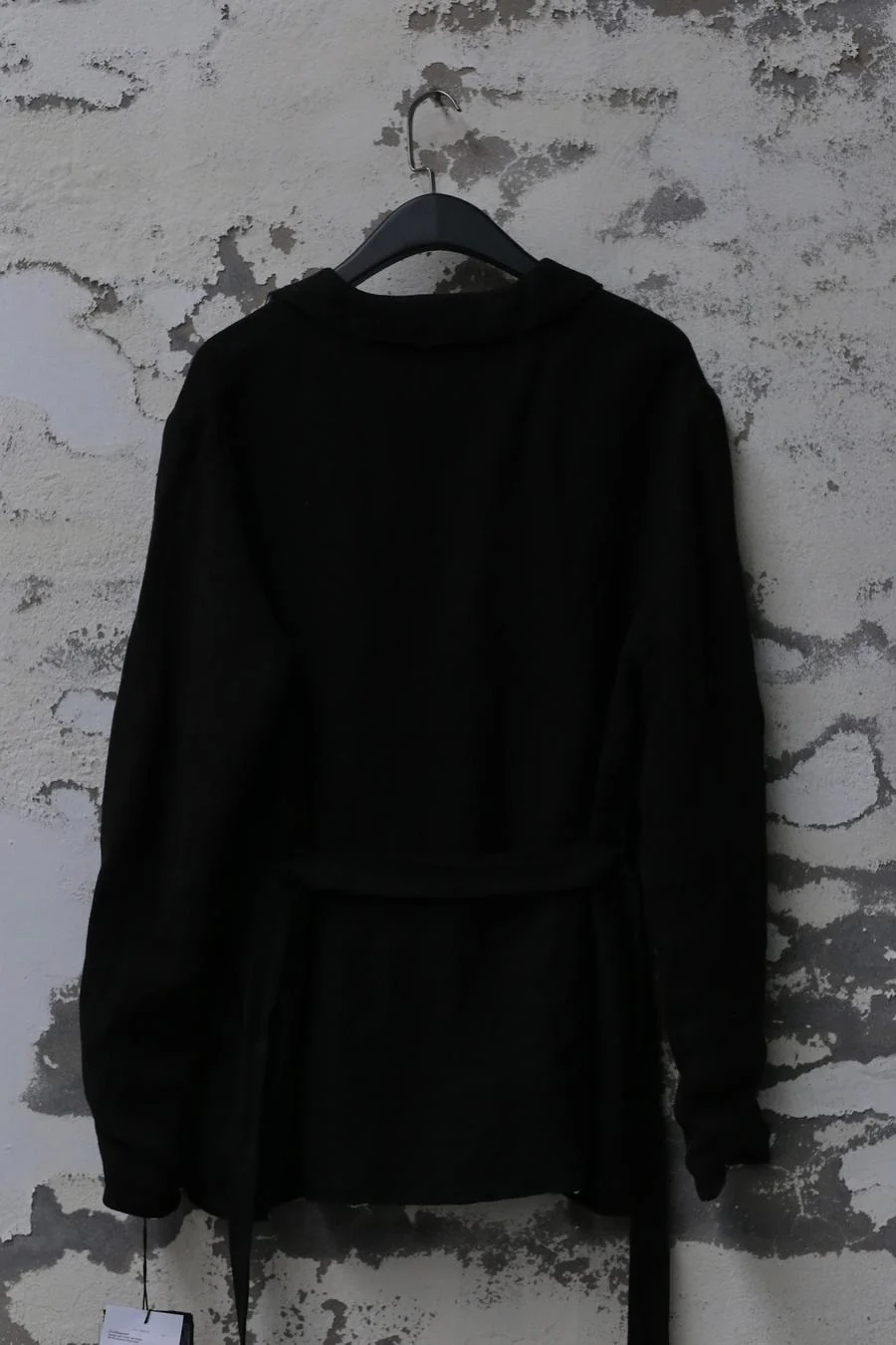 Geoffrey B. Small short belt casual kimono jacket CVJ05 black 1 - Image 4