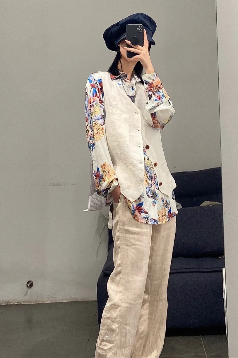 GEOFFREY B. SMALL silk shirt DOS15 orchid print 2 PGBS1 - Image 23