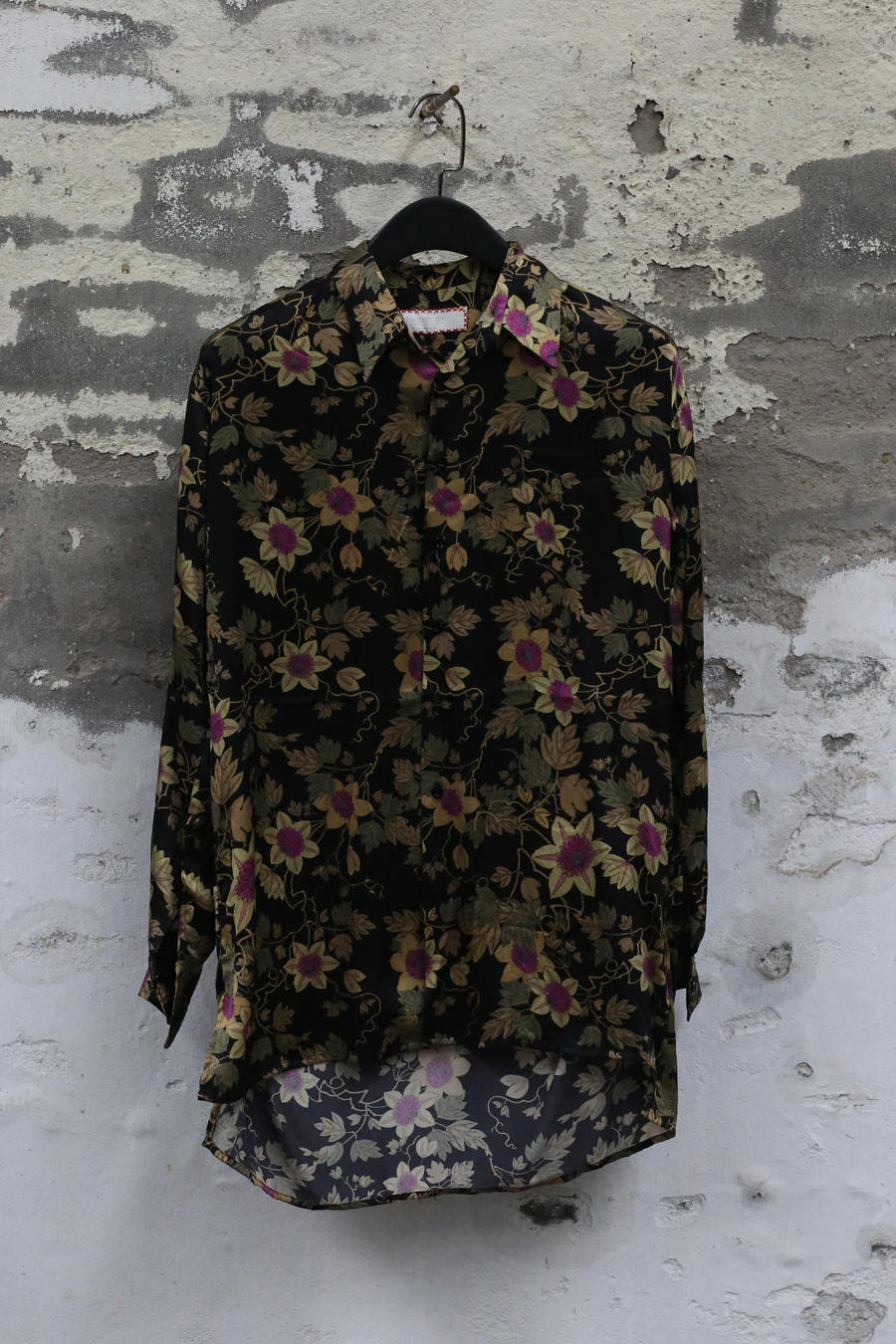 GEOFFREY B. SMALL Silk Shirt GRS08 Purple Heart Flower (Design 9) - Image 7