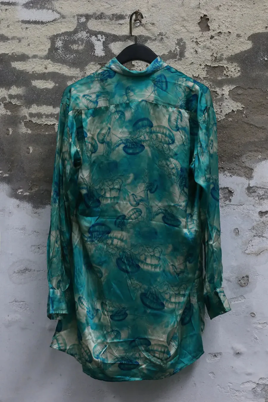 GEOFFREY B. SMALL Silk Shirt GRS08 Blue Jellyfish (Color 1) - Image 12