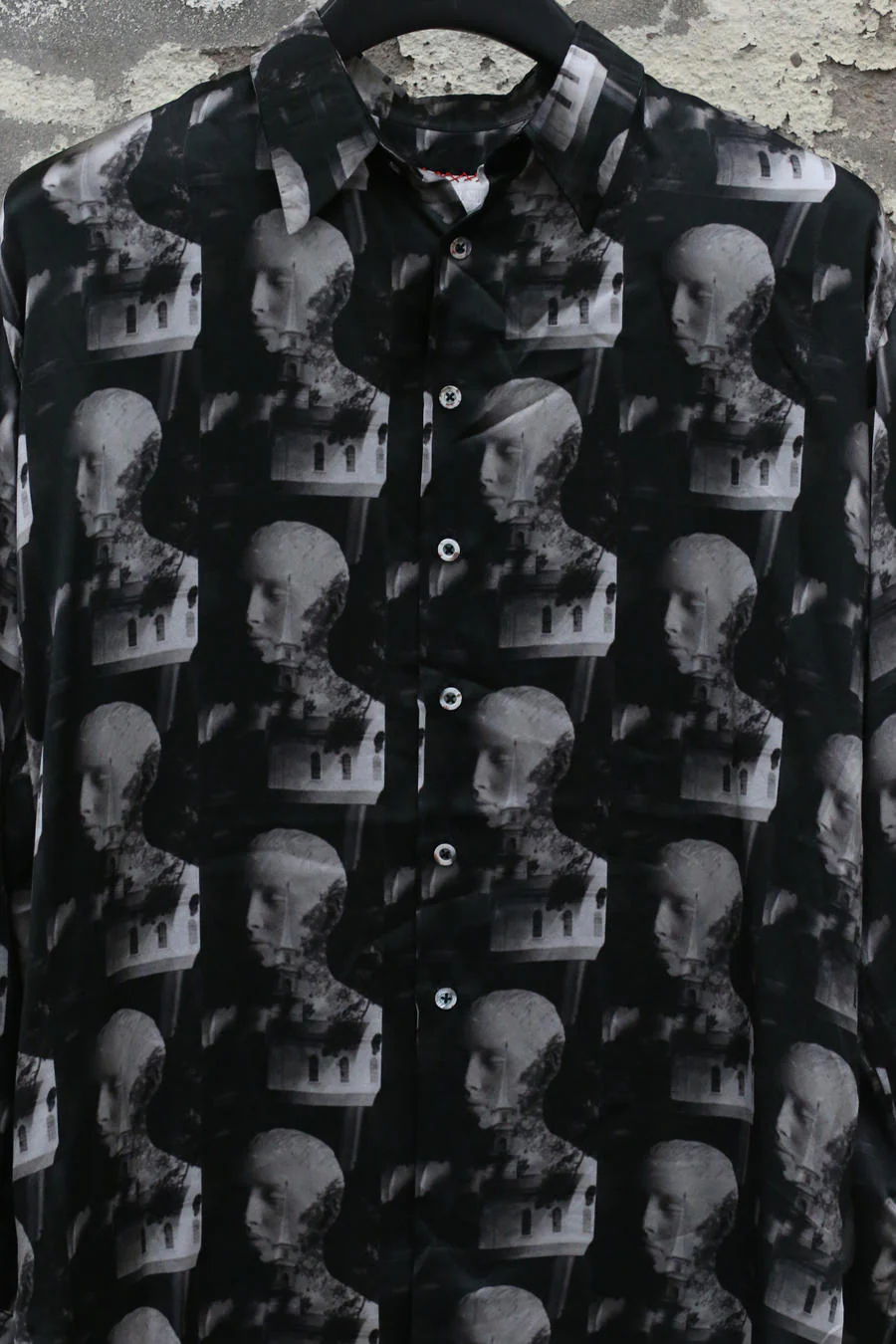 GEOFFREY B. SMALL Silk Shirt GRS08 Human Face (10 Colors) - Image 9