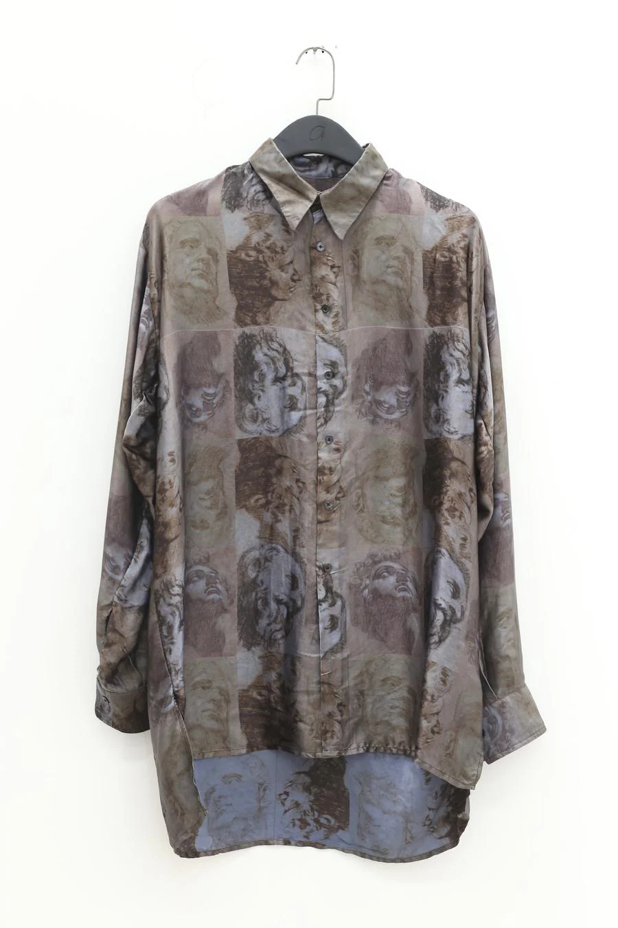GEOFFREY B. SMALL Silk Shirt GRS08 Blue Grey Color 15 - Image 5