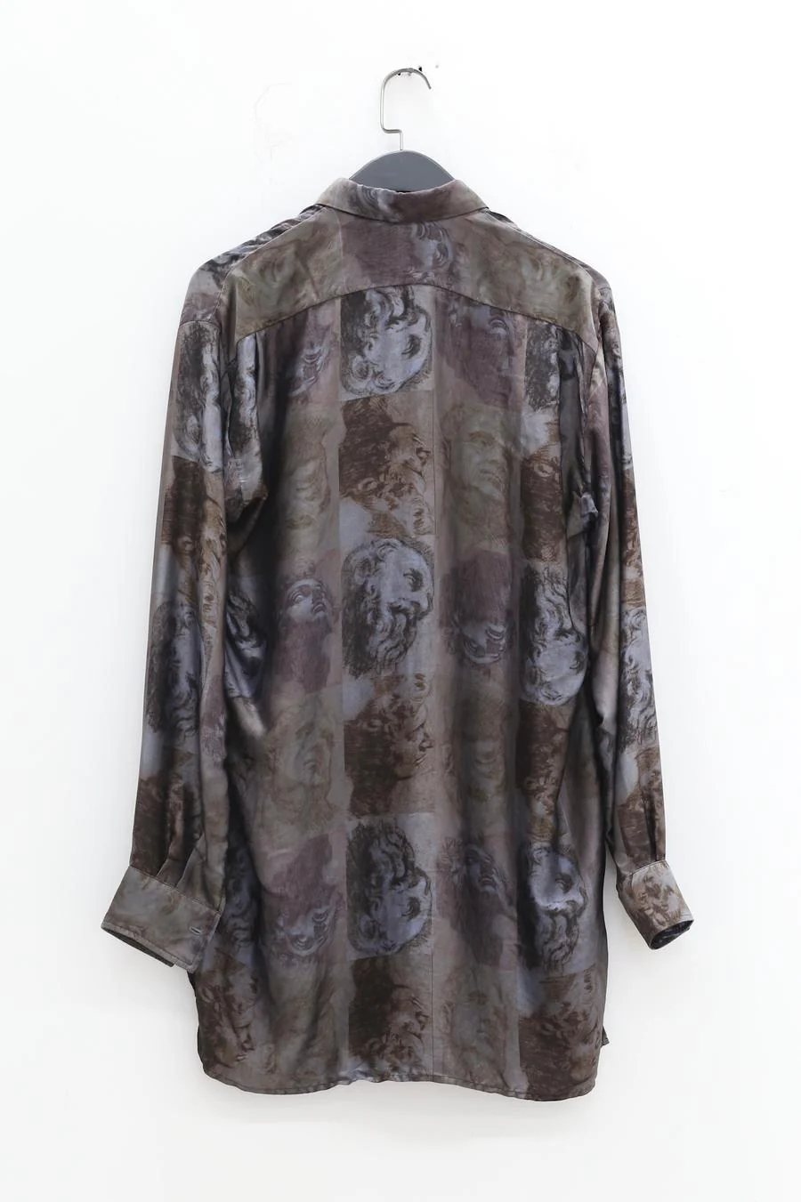 GEOFFREY B. SMALL Silk Shirt GRS08 Blue Grey Color 15 - Image 6