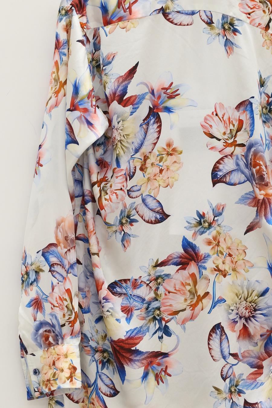 GEOFFREY B. SMALL Silk Shirt GRS08 Floral 20 - Image 4