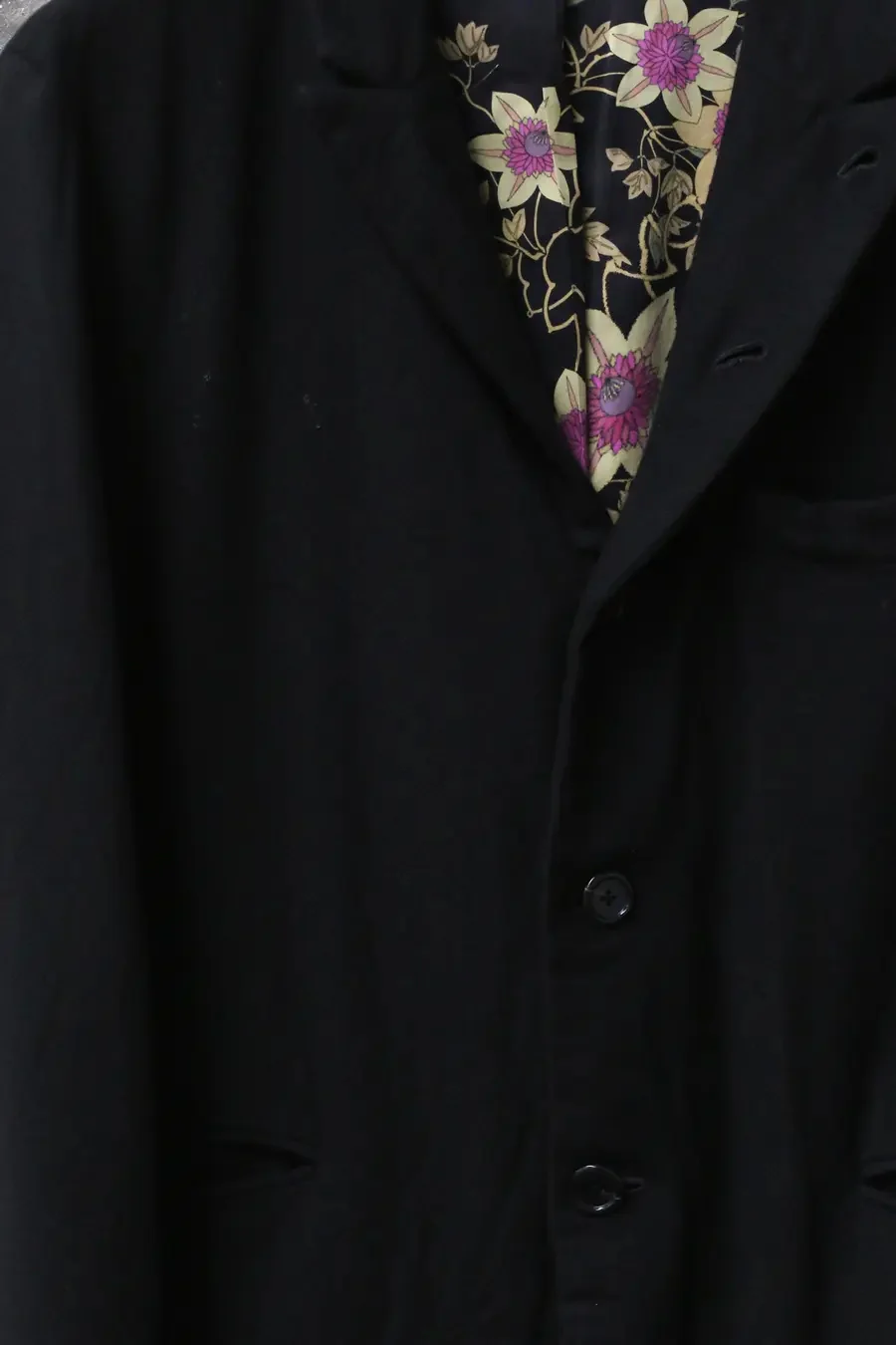 GEOFFREY B.SMALL flagship model Alashan wool cashmere jacket silk lining unisex GBS-NNJ05-2ZXH purple core flower lining 2 - Image 2