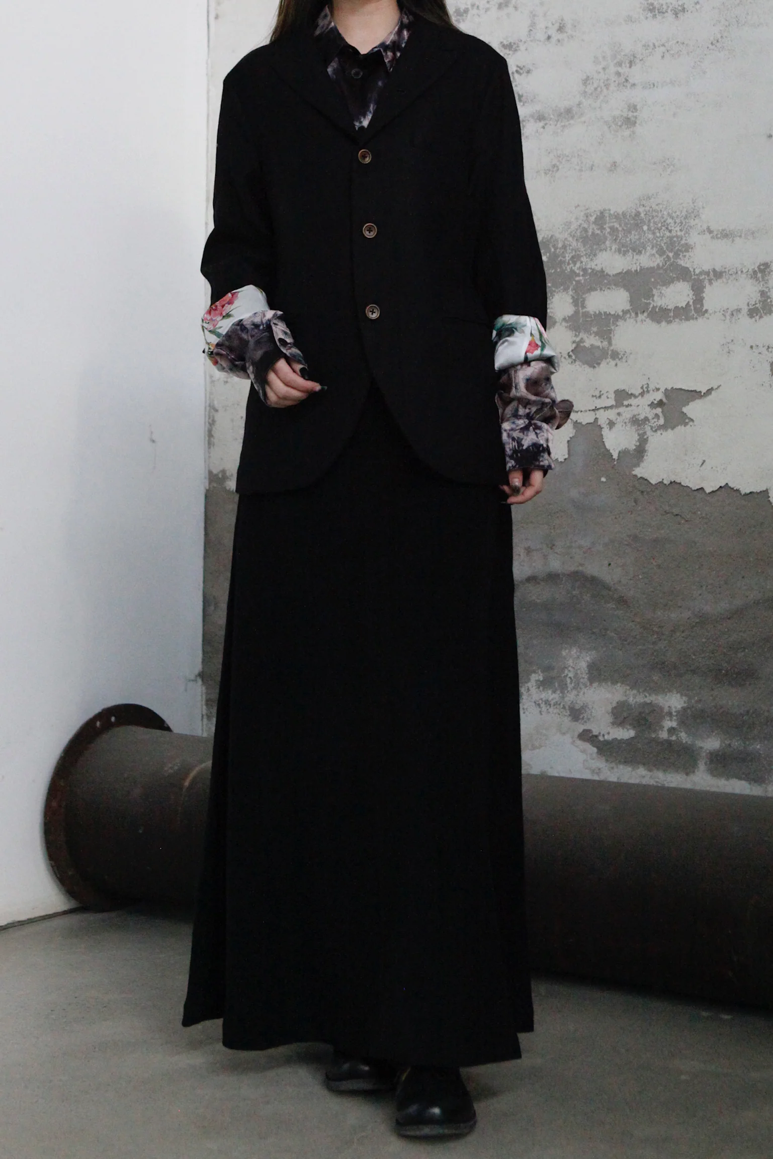 Geoffrey B. Small single -breasted pure Alashan wool cashmere jacket NNJ05 flower - Image 13