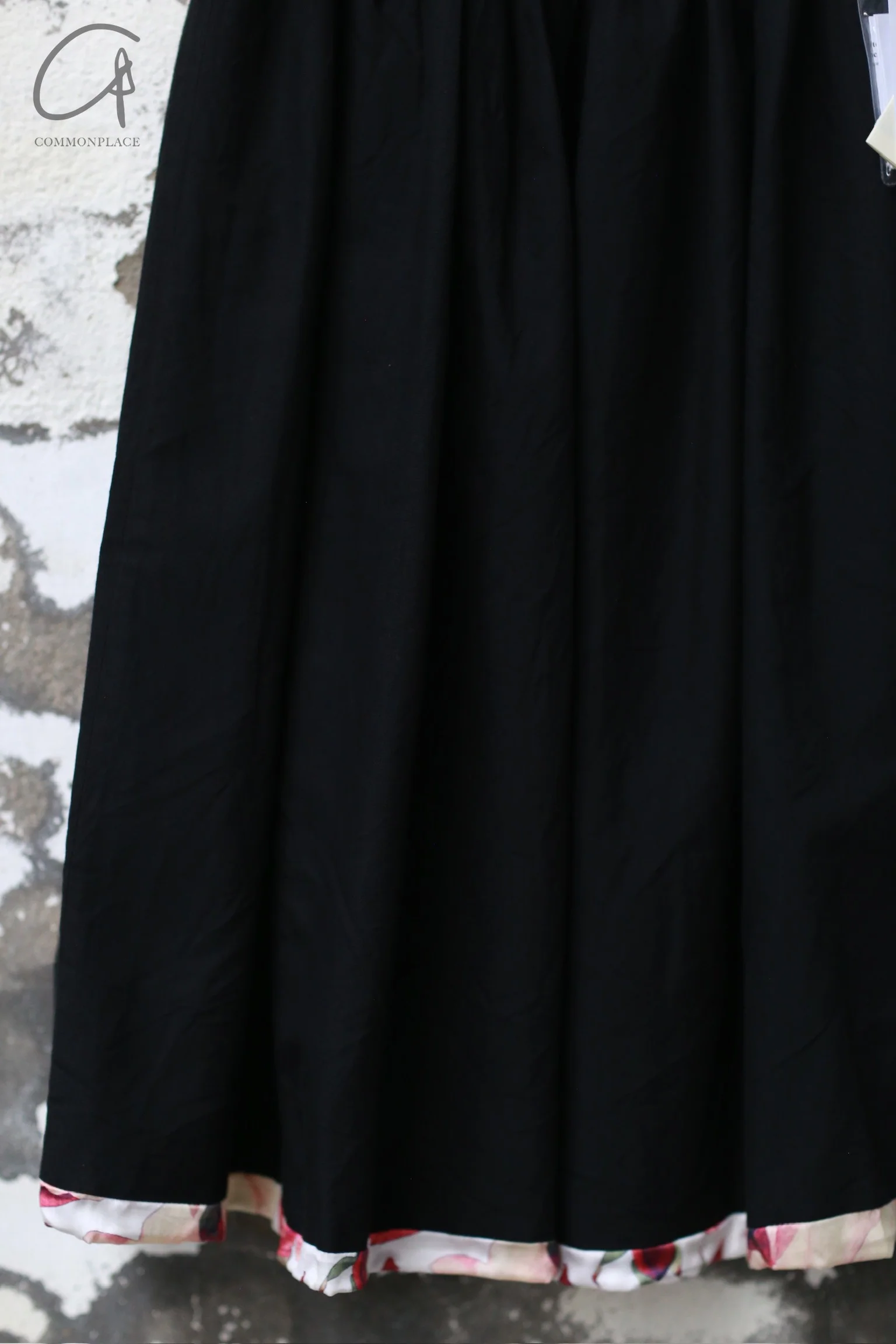 GEOFFREY B. SMALL wool lace silk printed lining handmade skirt Italy GBS-CVWG03special2-HEI CVWG03 black 4 - Image 2