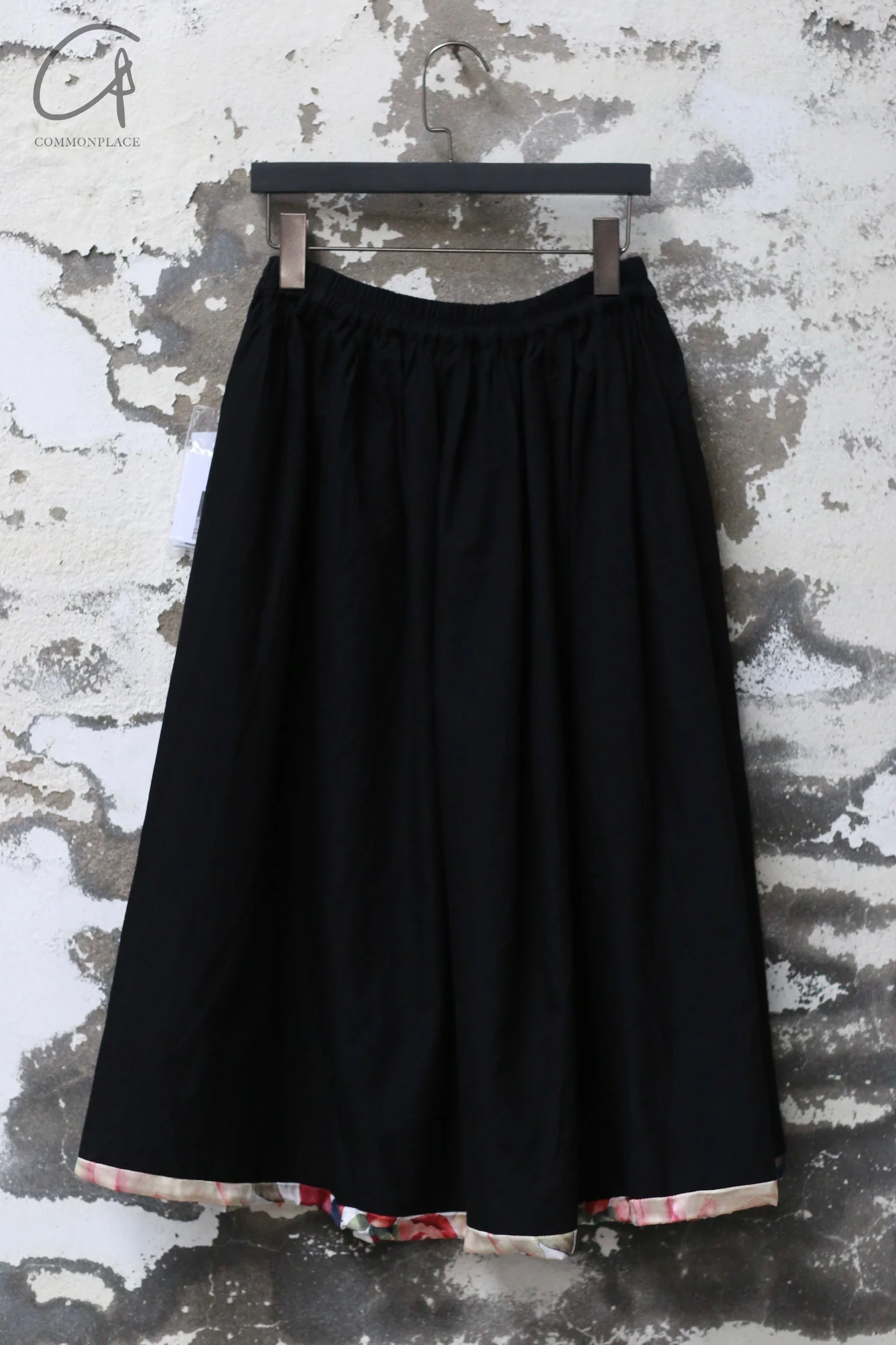 GEOFFREY B. SMALL wool lace silk printed lining handmade skirt Italy GBS-CVWG03special2-HEI CVWG03 black 4 - Image 4