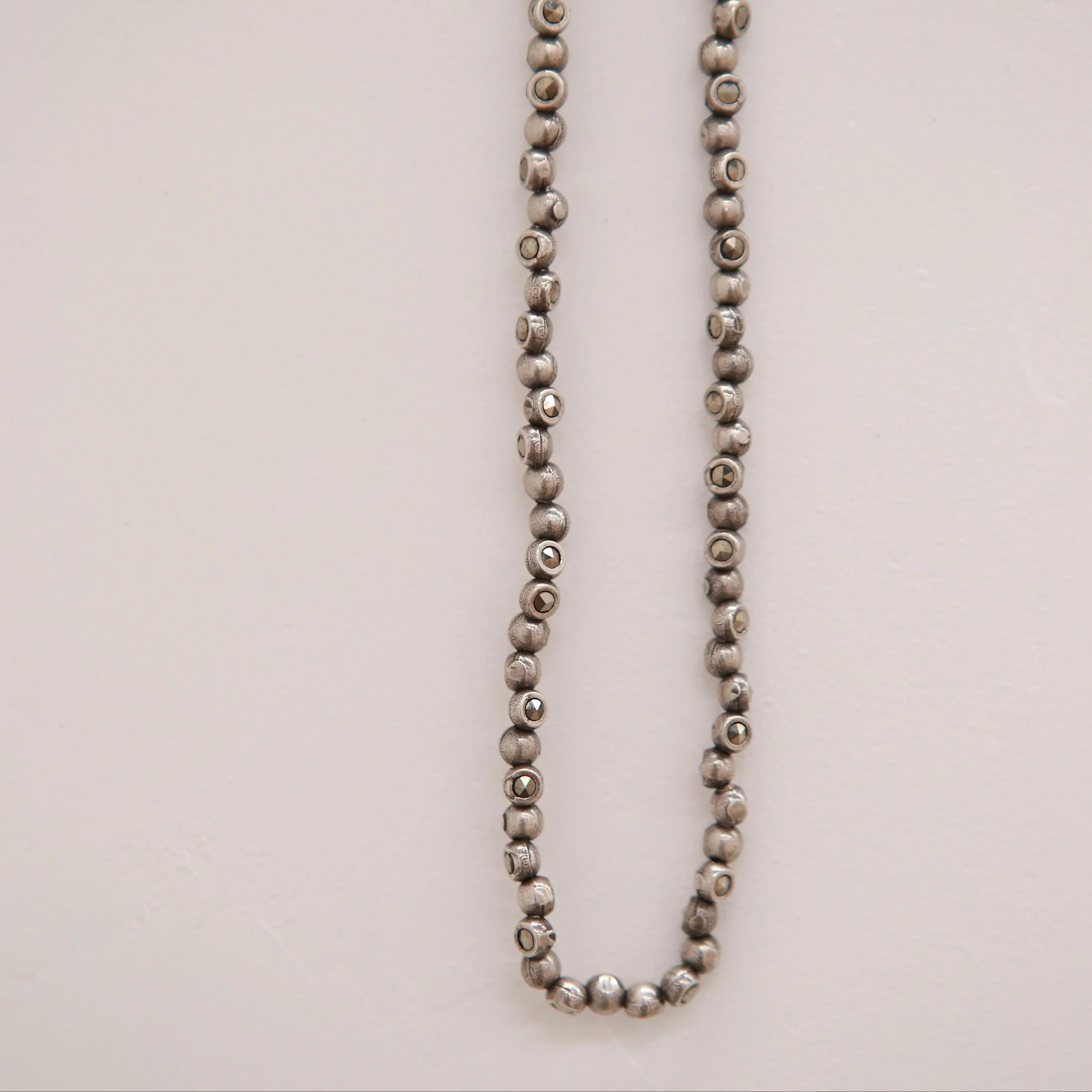 GOTI 24 Autumn and Winter Bornite Necklace 925 Silver Jewelry Italian Handmade GT-CN1042-0 Silver