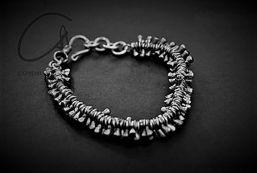 GOTI Black Crystal Stone Bracelet 925 Silver Italy GT-BR1181-0 - Image 5