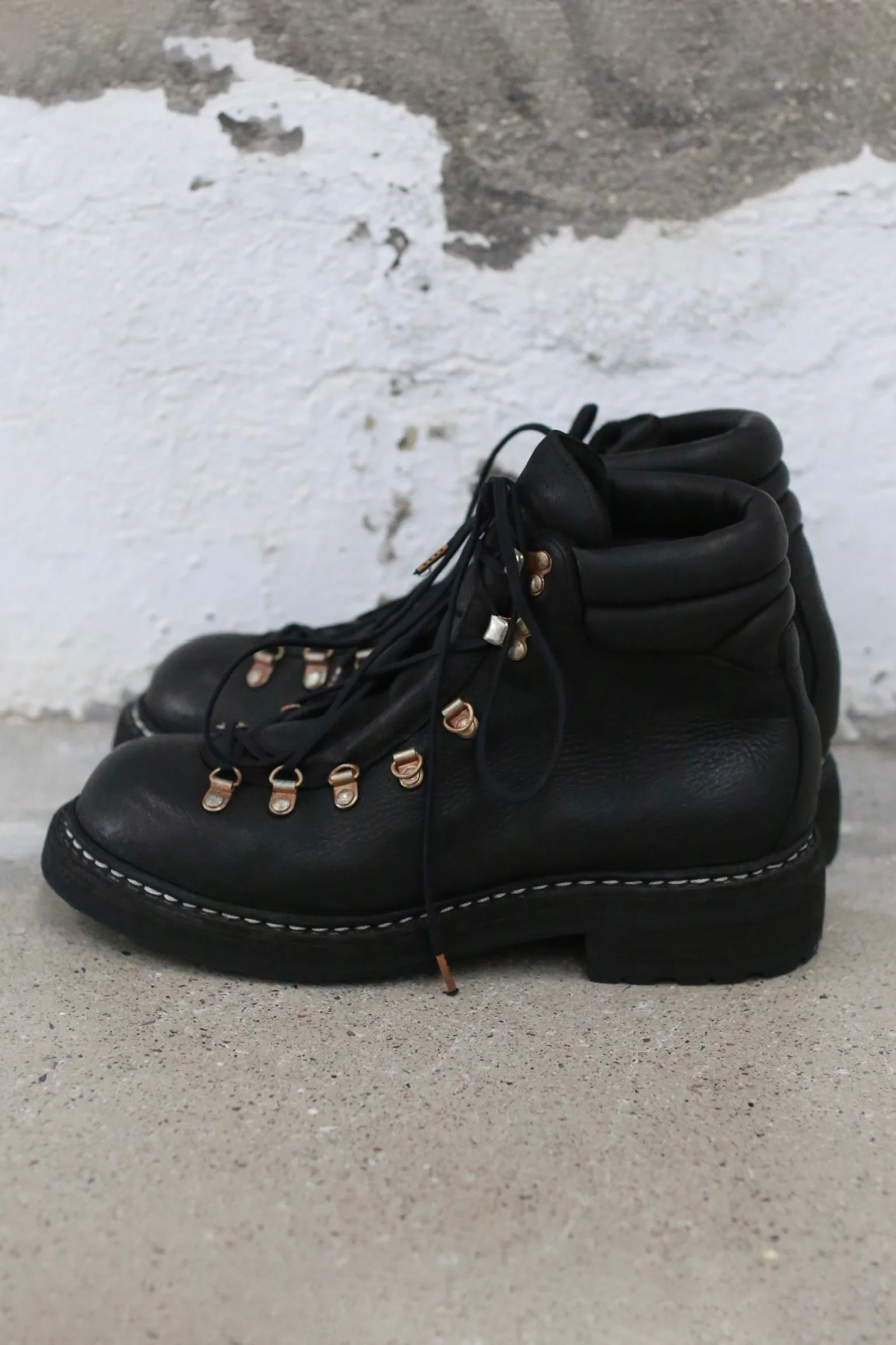 GUIDI 19 Hiking Riding Boots with Lined Leather, Patent Leather, Italian Craftsmanship, GD-19M-BLKT (19 19M) - Image 2