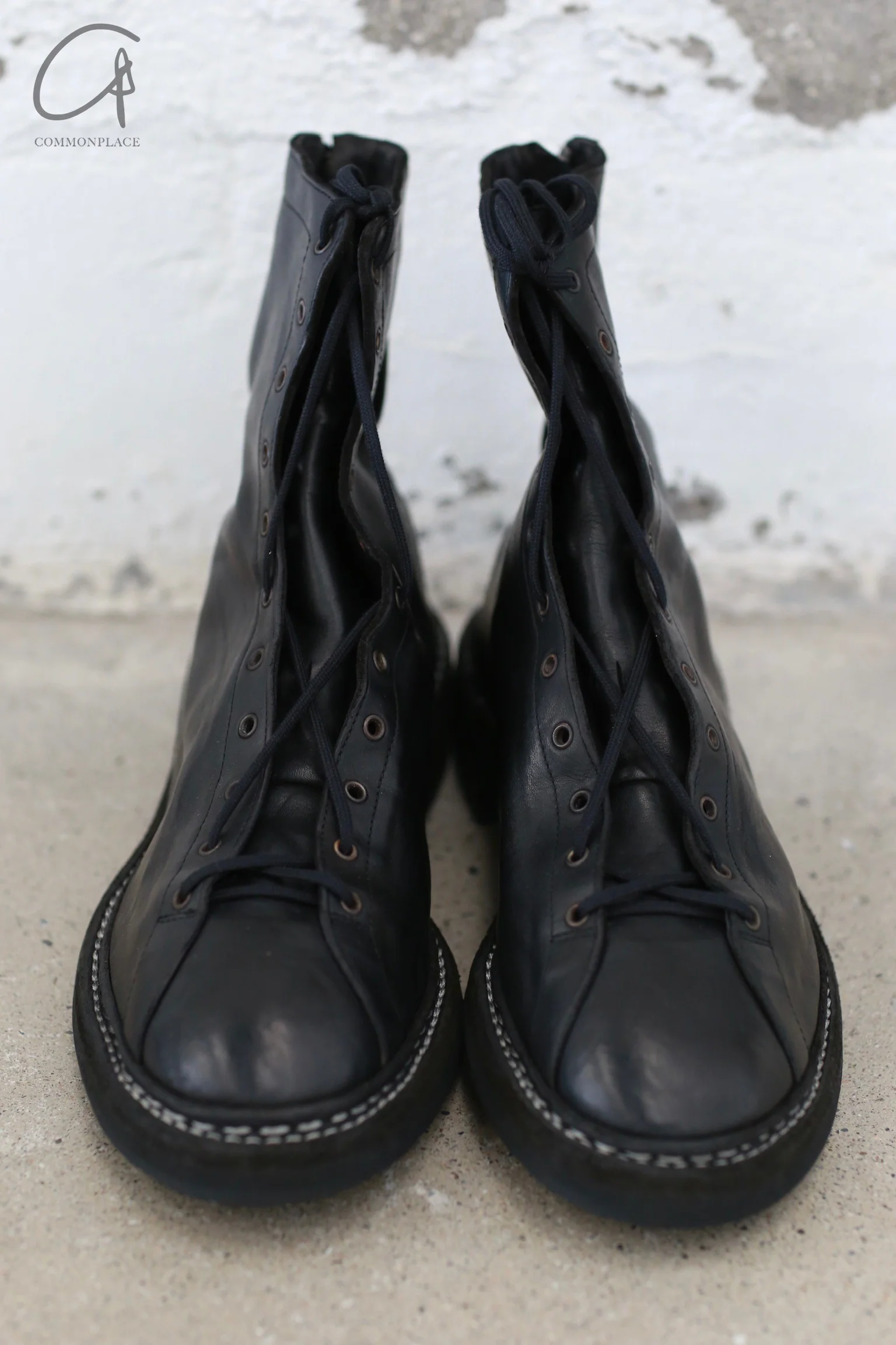 GUIDI 5212BZV Soft Horse Full Grain Lace-up Zipper Back Boots Italy GD-5212BZV-BLK - Image 2