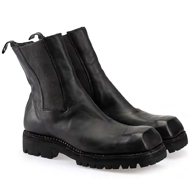 GUIDI 79086EV soft horse leather Chelsea boots Italy GD-79086EV-BLKT - Image 5