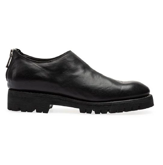 GUIDI 790V Horse Full Grain Back Low Zip Boots Italy GD-790V-BLKT - Image 3