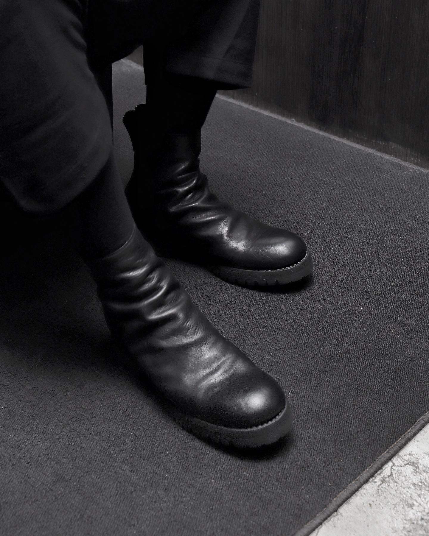 GUIDI 796v Horseskin Back Zipper Boots, Italian Craftsman GD-796V-BLKT Black - Image 8