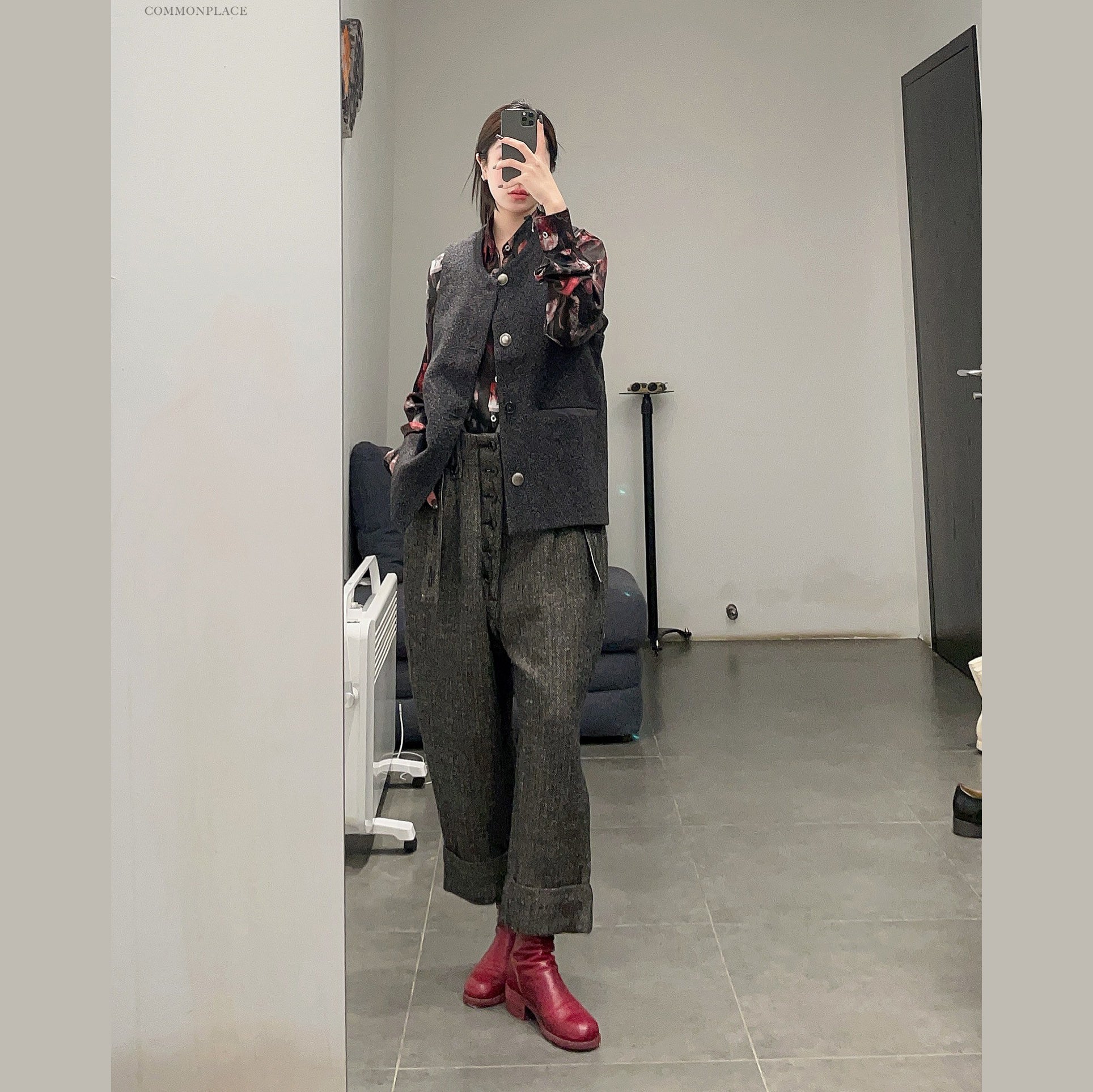 Guidi back zipper mid-boots 788Z red - Image 12