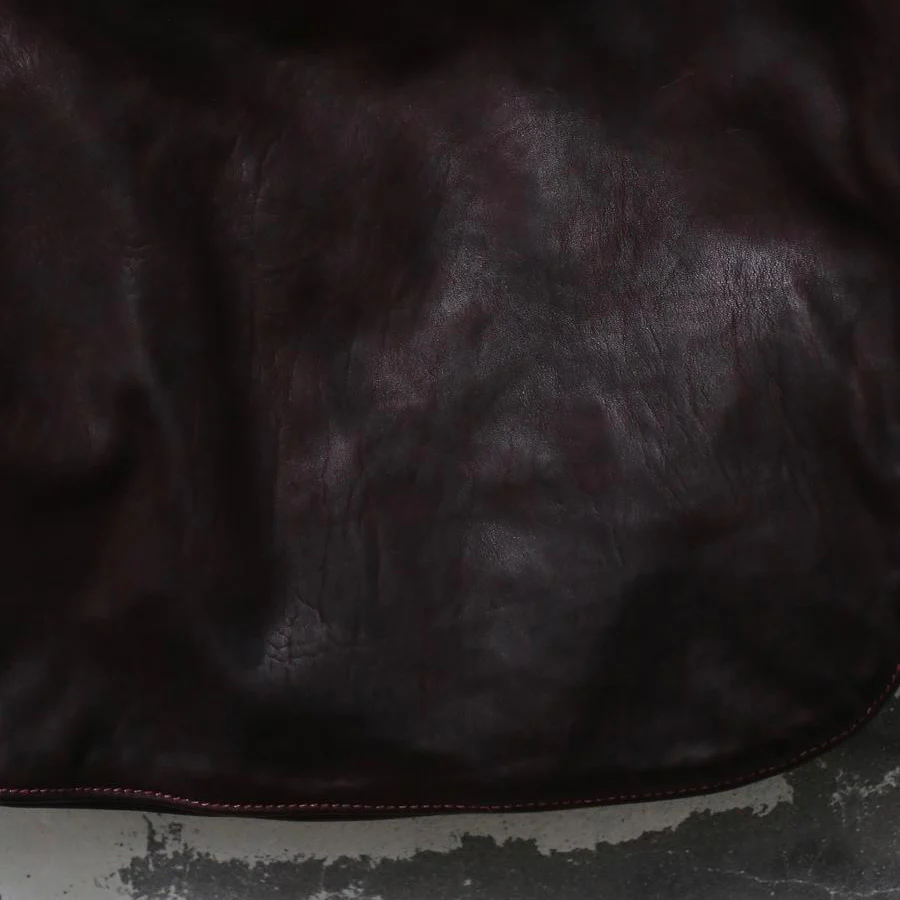 Guidi full grain soft horse leather crossbody bag Q20 Italy craftsman GD-Q20-ZIHONG purple - Image 3