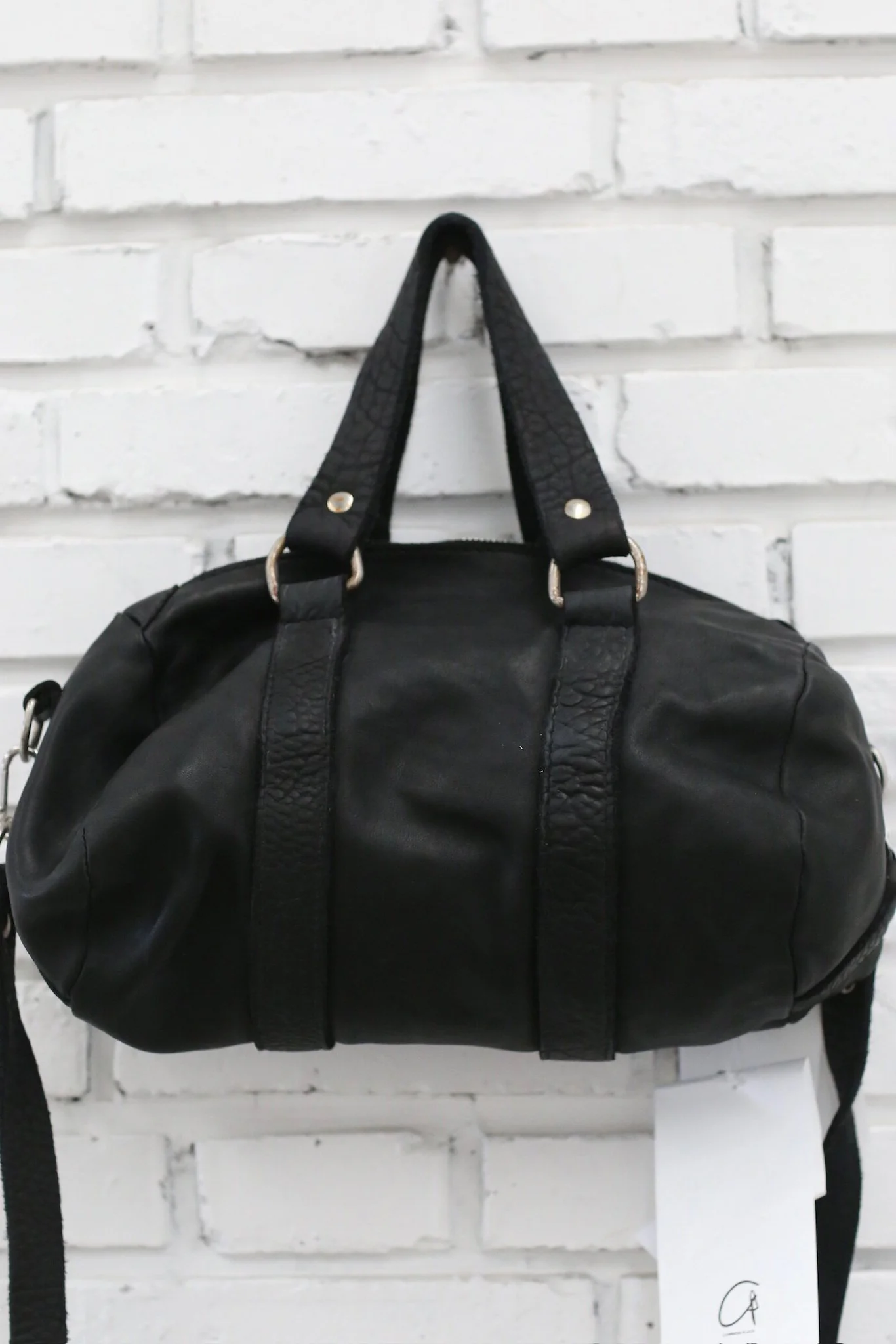 GUIDI GB7 Soft Full Grain Horse Leather Crossbody Bag, Italy GD-GB7-BLKT - Image 2