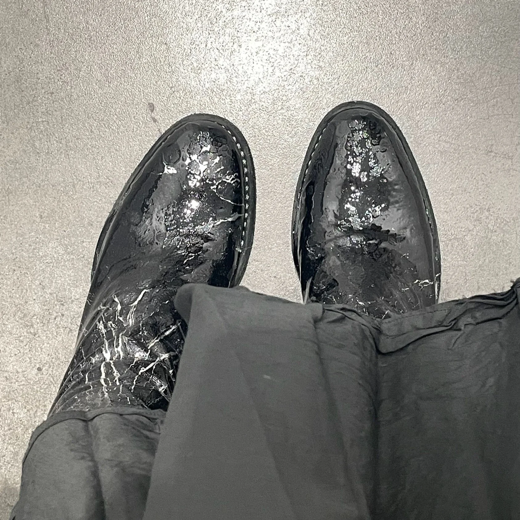Guidi Goat Full Grain Texas Boots VG05 Black Bright - Image 8