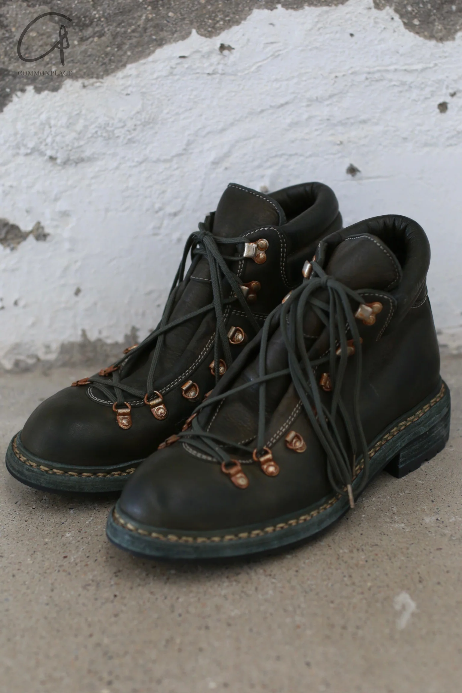GUIDI Horse Full Grain Lined Hiking Boots Polished Leather 19 Italy Artisan GD-19-CV31T (19 19M)