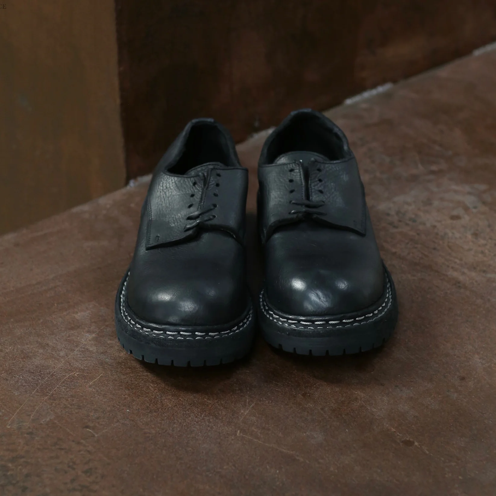 Guidi GR02V leather lace-up big toe shoes single shoes Italian handmade GD-GR02V-HEI black Cowhide - Image 2