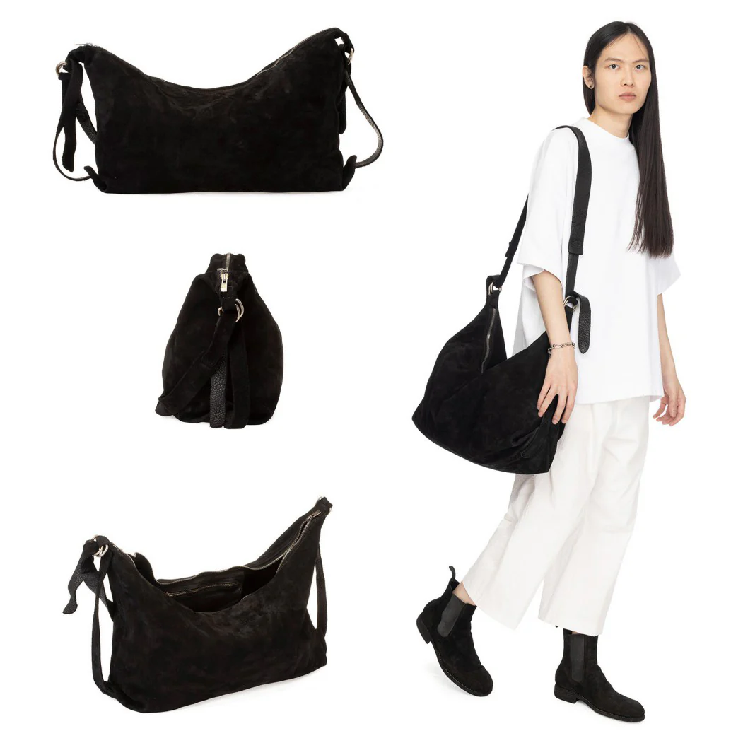 GUIDI Medium Crossbody Bag Q15 Italy Craftsman GD-Q15-BLKT-F - Image 9