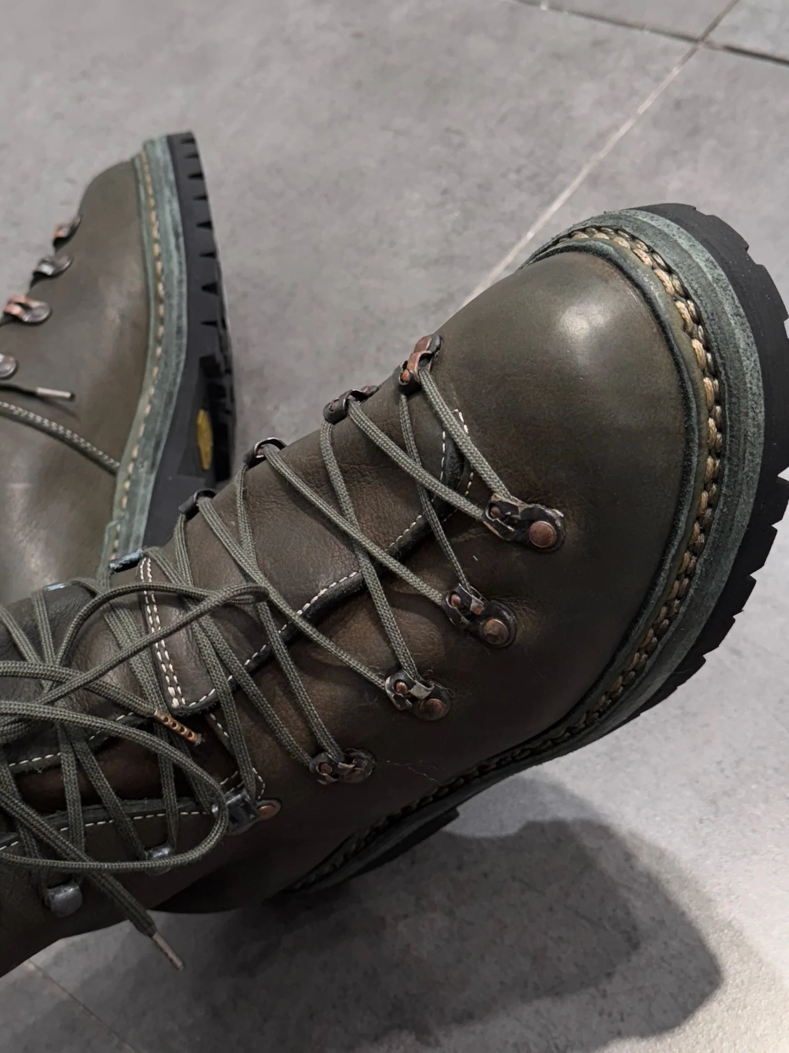 Guidi Modulated Calf Full Grain Hiking Boots 20 Handmade in Italy GD-20-CV31T - Image 5