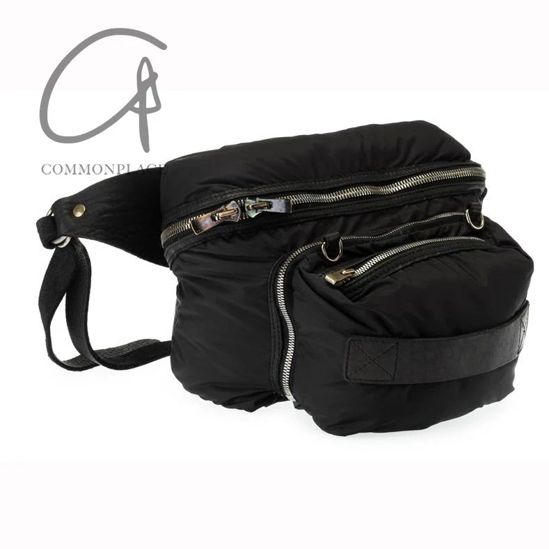 GUIDI Nylon Padded Waist Bag ECO02 Italy Craftsman GD-ECO02-BLKT-F - Image 7