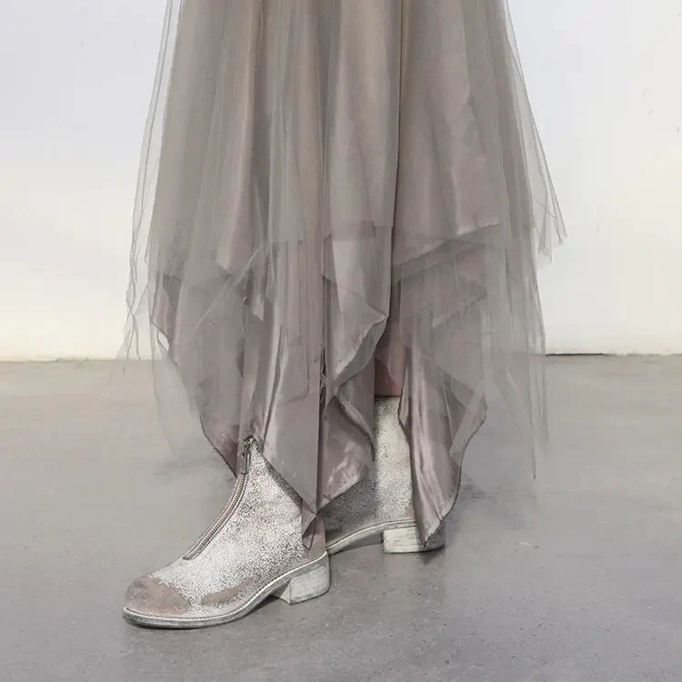 Guidi PL1_NTR Round Toe Front Zipper Boots, Italian Handmade, GD-PL1_RUI-00_NTR Peel-Off Coating Style - Image 13