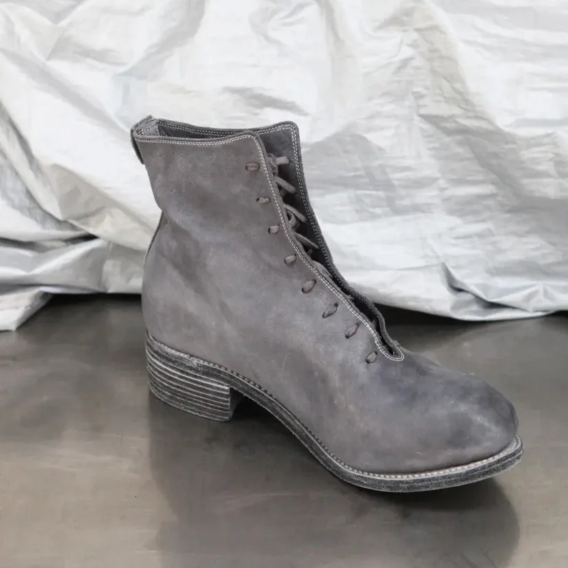 Guidi PL11L horse leather lace-up boots dark gray MEN - Image 2