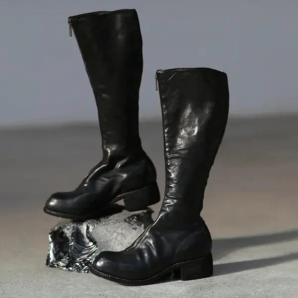 Guidi PL3 FRONT ZIP high top soft horse leather boots GD-PL3-HEI - Image 2