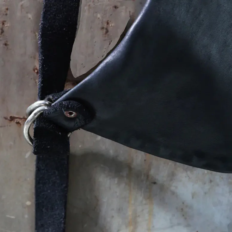Guidi soft horsehide shoulder bag Q100 Handmade in Italy GD-Q100-HEI Black - Image 3