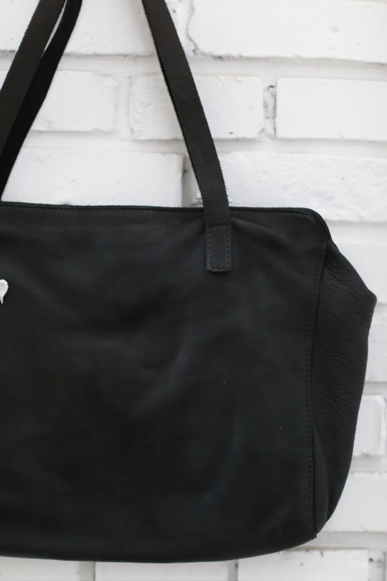 GUIDI RT01 Soft Horse Leather Full Grain Tote Bag GD-RT01-BLKT Black - Image 3