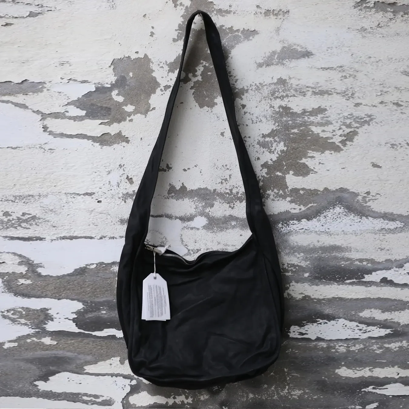 Guidi Soft Calfskin Crossbody Bag CA03 Italy Artisan GD-CA03-HEI Black - Image 4