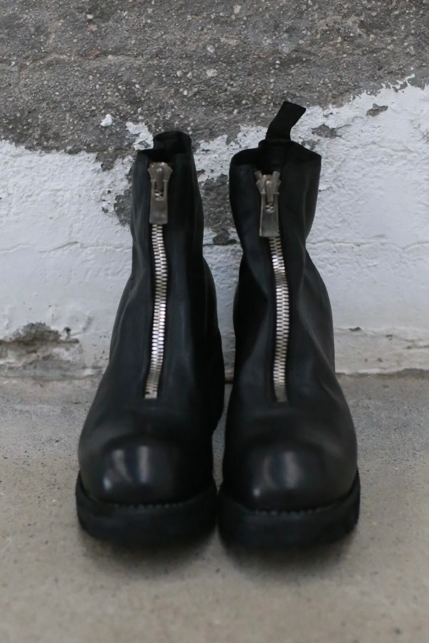 GUIDI Soft Full Grain Horse Leather Front Zipper Boots PL1V Italian Craftsman GD-PL1V-BLKT - Image 3