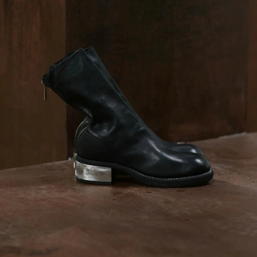 Guidi Soft Horse Leather Back Zip Boots 788ZI Black - Image 3