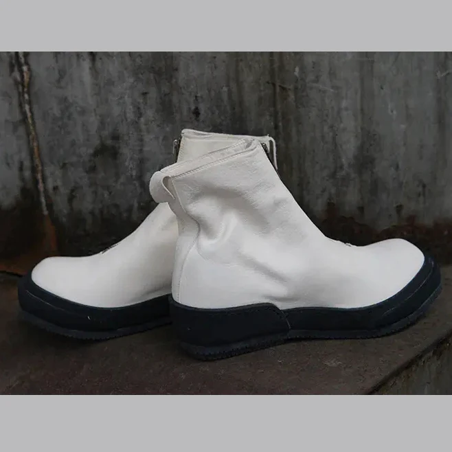 Guidi Soft Horseskin Front Zip Sports Boots PLS White WO - Image 8