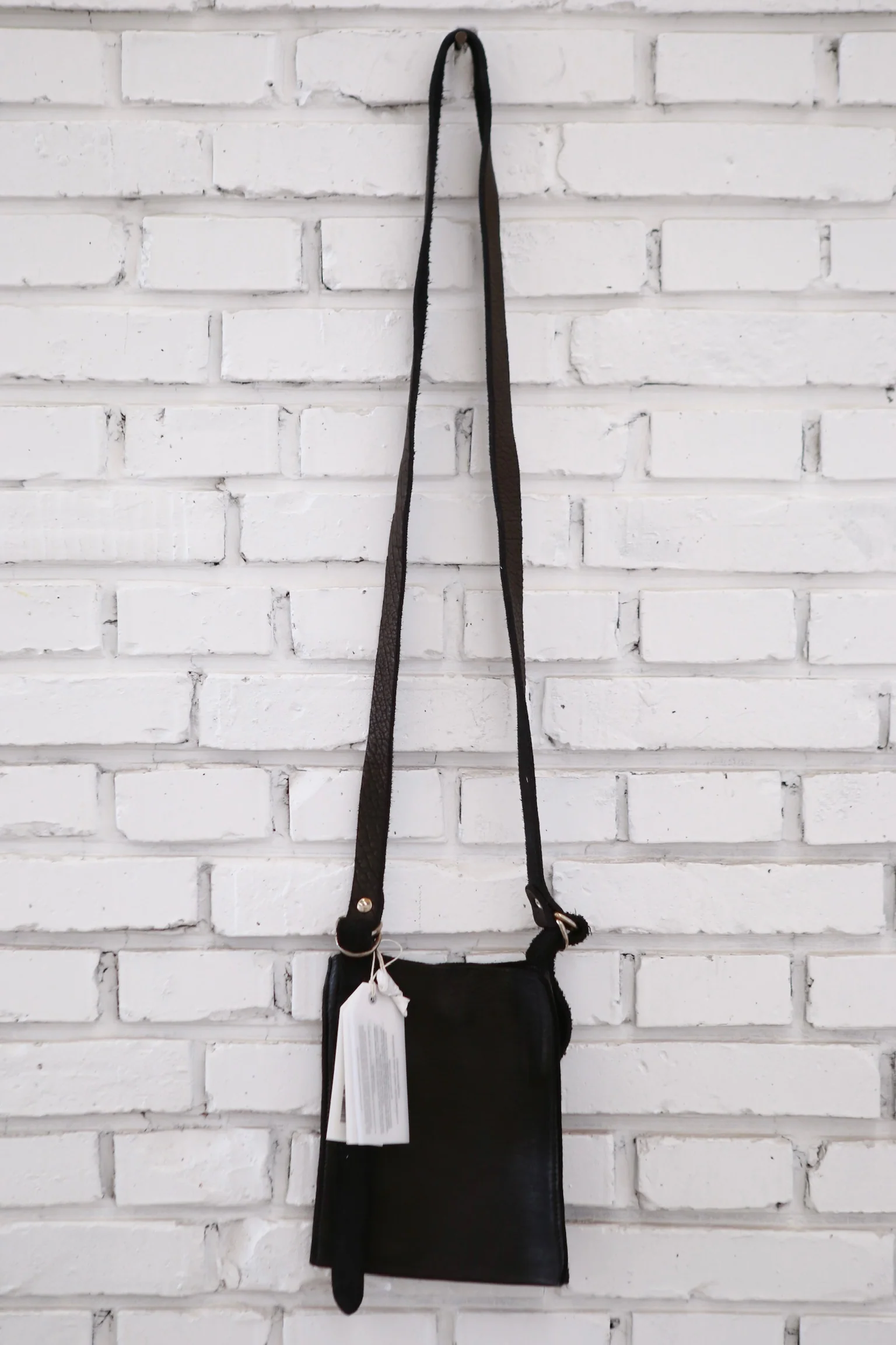 GUIDI Soft Horse Leather Full Grain Flat Crossbody Bag FT1 Italy Artisan GD-FT1-BLKT - Image 4