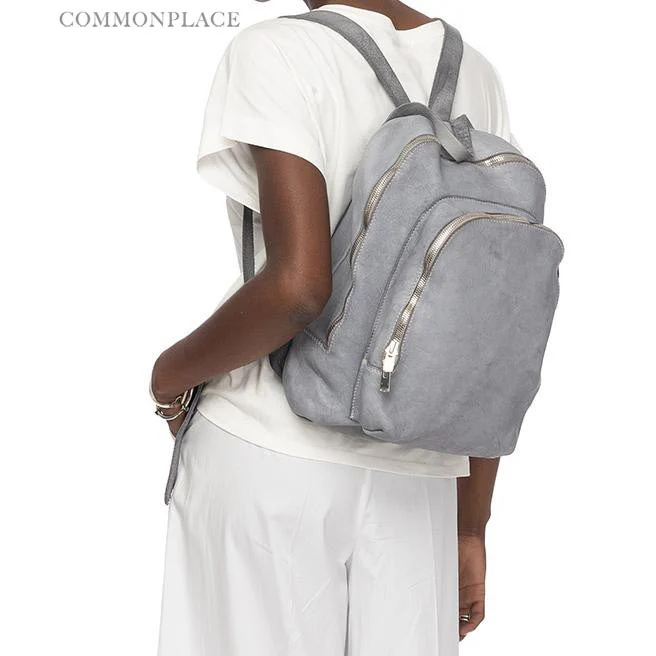 Guidi soft horse leather double zipper backpack DBP05 Italy GD-DBP05-HUI gray - Image 10