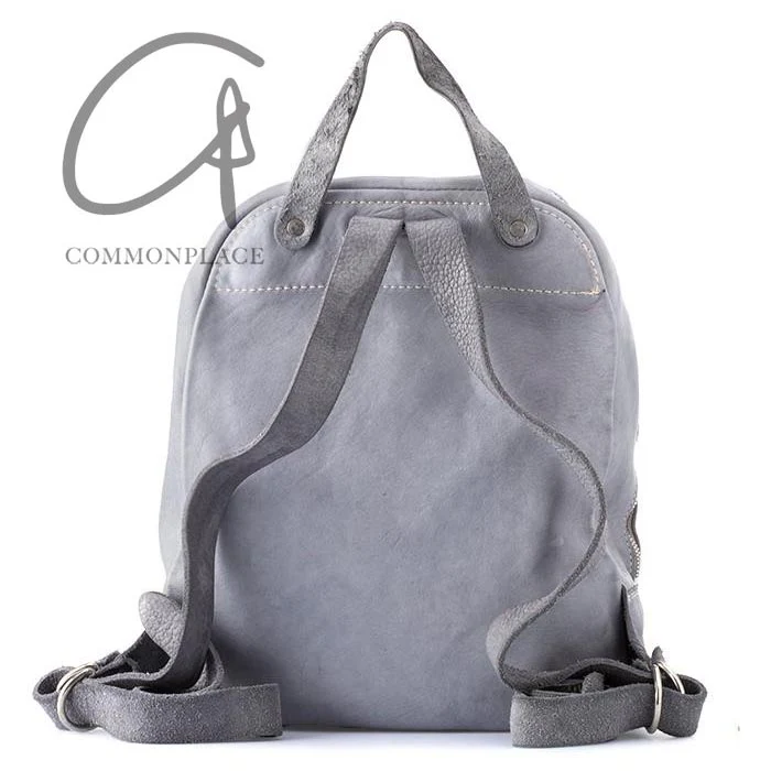 Guidi soft horse leather double zipper backpack DBP05 Italy GD-DBP05-HUI gray - Image 9